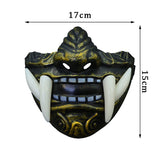 Lianfudai Japanese Samurai Oni Demon Mask Halloween Demon Samurai Cosplay Horror Prajna Killer Masks Party Costume Props