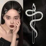 Lianfudai Gothic Punk  Metal Snake Medusa Hairpin Hair Clip for Women Side Bangs Holder Girls Retro Barrettes Jewelry Headwear Accessories