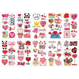 Lianfudai 10pcs/set Valentine's Day Tattoo Stickers Cartoon art body decoration can be used as a gift for your loved ones