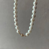 Lianfudai Elegant Classic Jewelry 8-16mm Large Shell Pearl Necklace for Women 40-135CM Length