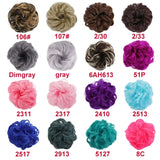 Lianfudai Synthetic Curly Chignon Messy Bun Ponytails Hairpiece Extensions For Elastic Hair Band Hair Accessories For Women Curly Hair