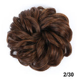 Lianfudai Synthetic Curly Chignon Messy Bun Ponytails Hairpiece Extensions For Elastic Hair Band Hair Accessories For Women Curly Hair