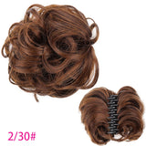 Lianfudai Synthetic Curly Chignon Messy Bun Ponytails Hairpiece Extensions For Elastic Hair Band Hair Accessories For Women Curly Hair