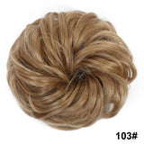 Lianfudai Synthetic Curly Chignon Messy Bun Ponytails Hairpiece Extensions For Elastic Hair Band Hair Accessories For Women Curly Hair