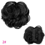 Lianfudai Synthetic Curly Chignon Messy Bun Ponytails Hairpiece Extensions For Elastic Hair Band Hair Accessories For Women Curly Hair