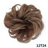 Lianfudai Synthetic Curly Chignon Messy Bun Ponytails Hairpiece Extensions For Elastic Hair Band Hair Accessories For Women Curly Hair