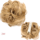 Lianfudai Synthetic Curly Chignon Messy Bun Ponytails Hairpiece Extensions For Elastic Hair Band Hair Accessories For Women Curly Hair