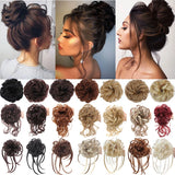 Lianfudai Synthetic Curly Chignon Messy Bun Ponytails Hairpiece Extensions For Elastic Hair Band Hair Accessories For Women Curly Hair