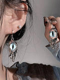 Lianfudai 2024 New Blue Devil Eyes Design Earrings Necklace