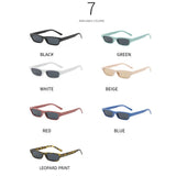 Lianfudai  Punk Small Frame Sunglasses Street Photos Decoration Block Glare Eyewear Eye Protection UV400 Driving Glasses for women man Glasses