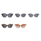 Lianfudai  Vintage Cat Eye Sunglasses New Women Men Fashion Sun Shade Glasses Irregular Frame Beach Eyewear Square Sun Glasses Glasses