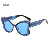 Lianfudai Remotenasa Candy Color Butterfly Sunglasses Stylish Gradient UV400 Shades Colorful Ladies Party Eyewear Glasses