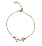 Lianfudai Constellation Simple Bracelets Anklet for Women  Charm Zodiac Pattern Chain Bangles  Birthday Bracelet Jewelry Gift