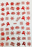 Lianfudai Christmas gifts ideas Merry Christmas Nail Art Decals Decoration Self Adhesive Nail Art Stickers Manicure Design White Snow Sticker for Nail Design