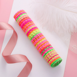 Lianfudai gifts for kids  50Pcs/Lot Fashion Girl Colorful 3cm Elastic Rubber Bands Children's Nylon Hair Ties Head Rope Fashion Hair Ring Hair Accessories