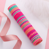 Lianfudai gifts for kids  50Pcs/Lot Fashion Girl Colorful 3cm Elastic Rubber Bands Children's Nylon Hair Ties Head Rope Fashion Hair Ring Hair Accessories