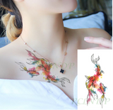 Lianfudai  Christmas Waterproof Temporary Tattoo Sticker black machine gun tatto flash tatoo fake tattoos for men women