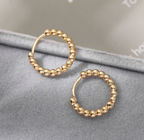 Lianfudai Gold Silver Color Stainless Steel Hoop Earrings for Women Small Simple Round Circle Huggies Ear Rings Steampunk Accessories