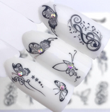 Lianfudai  gifts for women FWC 1 PC Summer Flower Series Nail Water Decals Cute Cat Pattern Tranfer Sticker Flamingo Fruit Nail Art Decoration