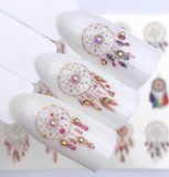 Lianfudai  gifts for women FWC 1 PC Summer Flower Series Nail Water Decals Cute Cat Pattern Tranfer Sticker Flamingo Fruit Nail Art Decoration