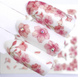 Lianfudai  gifts for women FWC 1 PC Summer Flower Series Nail Water Decals Cute Cat Pattern Tranfer Sticker Flamingo Fruit Nail Art Decoration