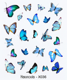 Lianfudai gifts for women 1PC iridescent 3D Butterfly Nail Art Stickers Adhesive Sliders Colorful DIY Golden Nail Transfer Decals Foils Wraps Decoration