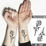 Lianfudai gifts for men Waterproof Temporary Tattoo Sticker Small Simple Line Flower Flash Tatoo Cute Leaf Finger Wrist Fake Tatto For  Body Art Women