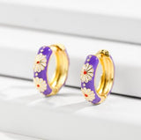 Lianfudai Top Quality Women Fashion CZ Small Hoop Earrings Elegant Statement Gold Color Copper Huggie Earring for Girls Wedding Jewelry