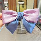 Lianfudai Women Girl Big Bow knot Tie Barrette Hair clips Hairpins Bands Fabric Fashion Korean Lady Head wear Accessories Wholesale Gifts