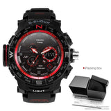 Lianfudai Orange Sport Digital Quartz Watch Men 50m Waterproof Luminous LED Display Wristwatch Auto Date Electronic Watches Man 1531