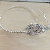 Lianfudai christmas gift ideas Creative Luxury Heart Rhinestone Headband Ear Muffs Head Jewelry for Women Bling Crystal Headband Hair Hoop Headphone Accessorie