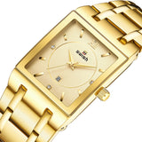 Lianfudai Christmas wishlist Fashion Women's Bracelet Watch Luxury Golden Wrist Watch Stainless Steel Quartz Clock Female Top Brand Designer Dress Hour