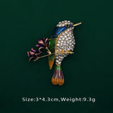 Lianfudai Creative Enamel Female Suit Bird Dragonfly Animal Pin Brooch Fashion Woman Girl Bag School Bag Brooches Accessories