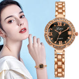 Lianfudai Luxury Diamond Fashion Elegant Women Bracelet Watches Ladies Quartz Simple Jewelry Watch Female Wristwatch