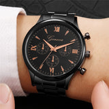 Lianfudai gifts for men  Geneva Watch Men Luxury In Quartz Watches Men Watches Top Brand Automatic Waterproof Black Clock Relogio Masculino Prova Dagua