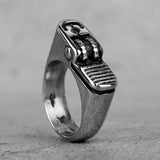 Lianfudai New Retro Imitation Lighter Ring Men And Women Motorcycle Party Club Punk Hip Hop Finger Jewelry Ring Gift