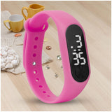 Lianfudai Fashion Boy Girl Sport Watches Clock LED Digital Display Bracelet Watch Children's Students Gift Sports Relogio Masculino