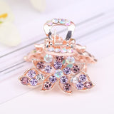 Lianfudai Hair Claw Clip Clamp For Women Girl Rhinestone Crystal Acrylic Heart Korean Handmade Fashion Head Accessories Mujer Wholesale