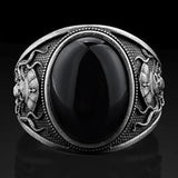 Lianfudai easter gifts for men Gothic Pirate Skull Octopus Ring Men's And Women's Unique Retro All Black Zircon Octopus Metal Punk Women's Motorcycle Ring