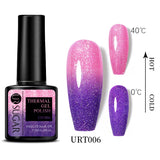 Lianfudai Thermal Ultra-thin Glitter 3 Colors Soak Off UV Gel Color-chaging Snowflake Temperature Color Change Gel Nail Art Gel