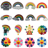 Lianfudai christmas gift ideas rainbow Brooch Pin Everything Sucks Enamel Pin Helium Balloon/Ferris Wheel/Sunflower Brooches&Pins Fashion Jewelry Gift