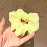 Lianfudai Women Girl Scrunchies Elastic Hair Ties Bands Fluorescent Color Summer Fashion Korean Mujer Head Accessories Hyuna Wholesale