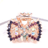 Lianfudai Hair Claw Clip Clamp For Women Girl Rhinestone Crystal Acrylic Heart Korean Handmade Fashion Head Accessories Mujer Wholesale