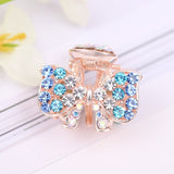 Lianfudai Hair Claw Clip Clamp For Women Girl Rhinestone Crystal Acrylic Heart Korean Handmade Fashion Head Accessories Mujer Wholesale