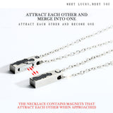 Lianfudai CHEISTMAS gifts for her Couple Necklace A Pair Of Magnetically Attracted Clavicle Chains Are Perfect For Your Lover Couple Pendants Gift For Lovers