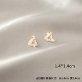 Lianfudai Fashion Jewelry Hypoallergenic Stainless Steel Earrings Female Long Tassel Earrings Wild Temperament Sweet Earrings Gifts