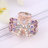 Lianfudai Hair Claw Clip Clamp For Women Girl Rhinestone Crystal Acrylic Heart Korean Handmade Fashion Head Accessories Mujer Wholesale