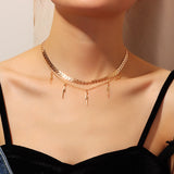Lianfudai Christmas gifts ideas Elegant Metal Torques Simulated Pearl Choker Necklace For Women  Jewelry Statement Necklace Korean Fashion Accessories Jewerly