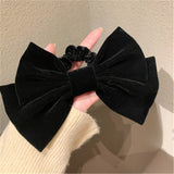 Lianfudai Women Girl Big Bow knot Tie Barrette Hair clips Hairpins Bands Velvet Fashion Korean Lady Head wear Accessories Wholesale Gifts