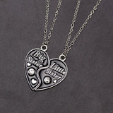 Lianfudai Hot Sale Best Friends Forever Sister Necklace BFF Friendship Pendant Choker Female Jewelry Birthday Gift Retail And Wholesale